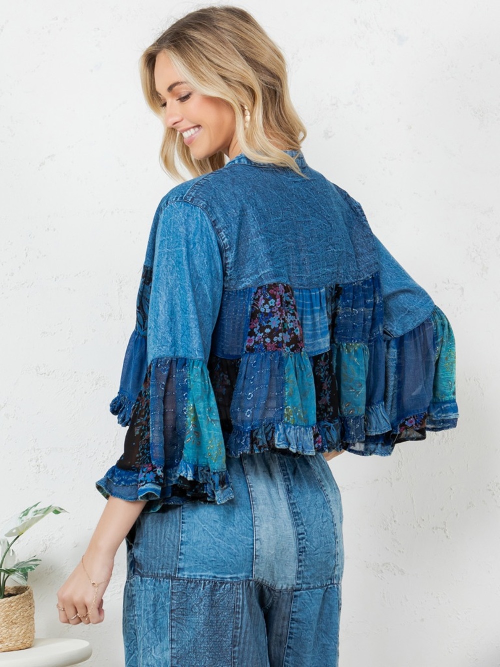 Boho Patchwork Jacket - Picture 5 of 7